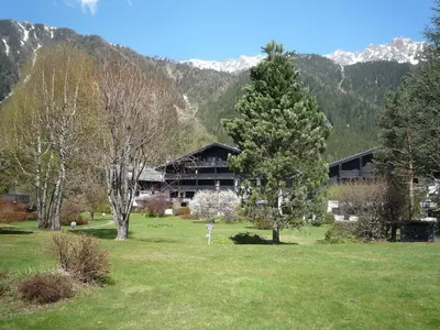 a building with a sign in front of it at Apartment Champraz-17 by Interhome in Chamonix-Mont-Blanc