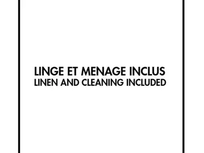 a sign that readsnance fumes linear and cleaning included at Appartement lumineux avec balcons, WIFI et parking à Samoëns - FR-1-624-172 in Samoëns