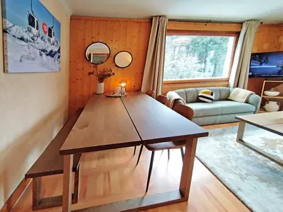 a couple of bunk beds in a room at Edelweiss 2 Apartment and Studio - Chamonix All Year in Chamonix-Mont-Blanc