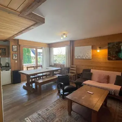 Spacious 2 bedroom apt with terrace Chamonix center