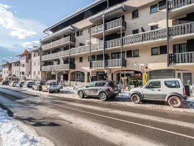 a large building with a street in front of it at Apartment La Comtesse-9 by Interhome in Saint-Gervais-les-Bains