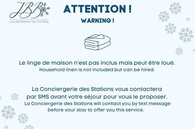 a page of a flyer with a picture of snowflakes at Cocon du Lachat in Saint-Gervais-les-Bains